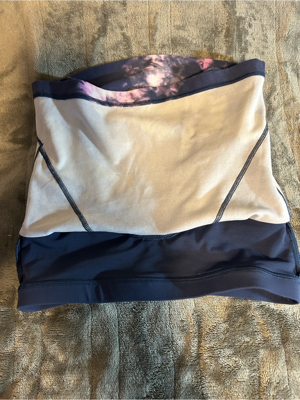 Lululemon Women's Navy Tie-Dye Tank Bralette - Great Condition, Sz 2 - Picture 3 of 7